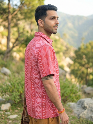 Agasti Shirt- Tribal Block Printed Boho Shirt