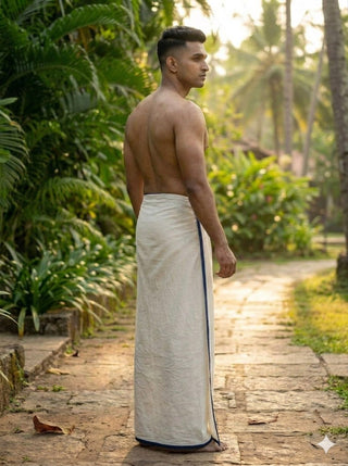 Indigo Veil Dhoti