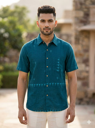 Teal Indigo Shirt