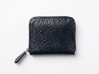 Midnight Grain Zip Wallet