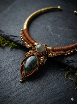 Labradorite Ember Torque