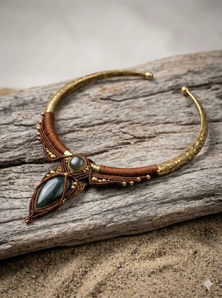 Labradorite Ember Torque