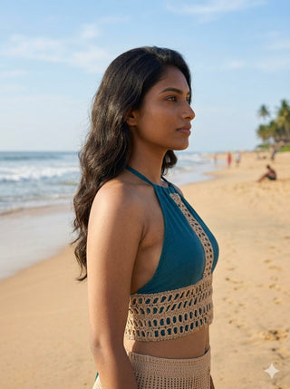 Tara Crochet Halter Top