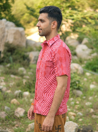 Agasti Shirt- Tribal Block Printed Boho Shirt