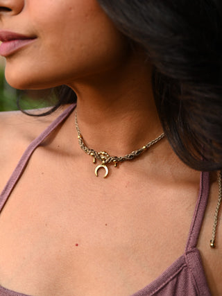 Indhu Macrame Choker - Crystal Heal