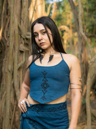 Indigo Crop top - Crystal Heal