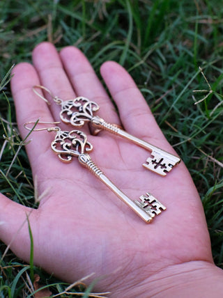 Key Earrings - Crystal Heal