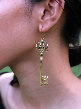 Key Earrings - Crystal Heal