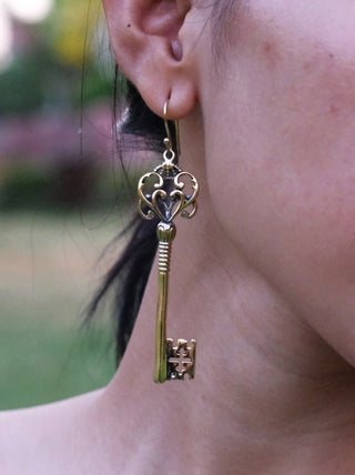 Key Earrings - Crystal Heal