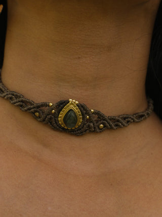 Labradorite Gemstone Choker - Crystal Heal