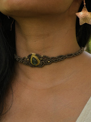 Labradorite Gemstone Choker - Crystal Heal