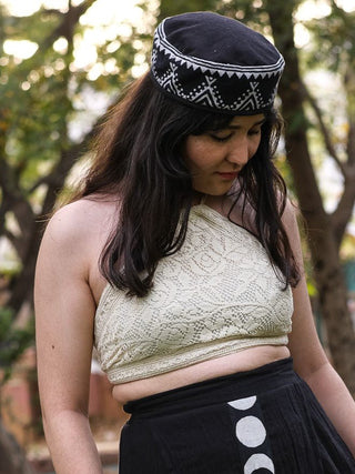 Mesh Lace Crop Top - Crystal Heal