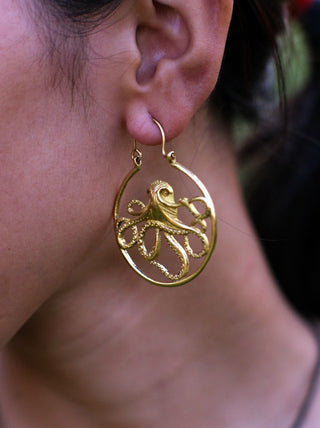 Octopus Earrings - Crystal Heal