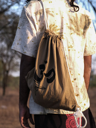 Omkara Drawstring Bag - Crystal Heal