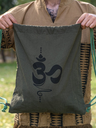 Omkara Drawstring Bag - Crystal Heal