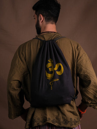 Omkara Drawstring Bag - Crystal Heal