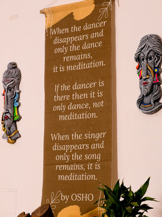 Osho Meditation Wall Hanging - Crystal Heal