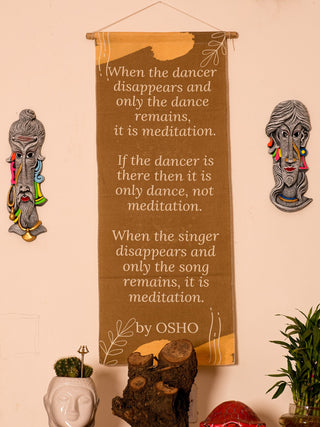 Osho Meditation Wall Hanging - Crystal Heal