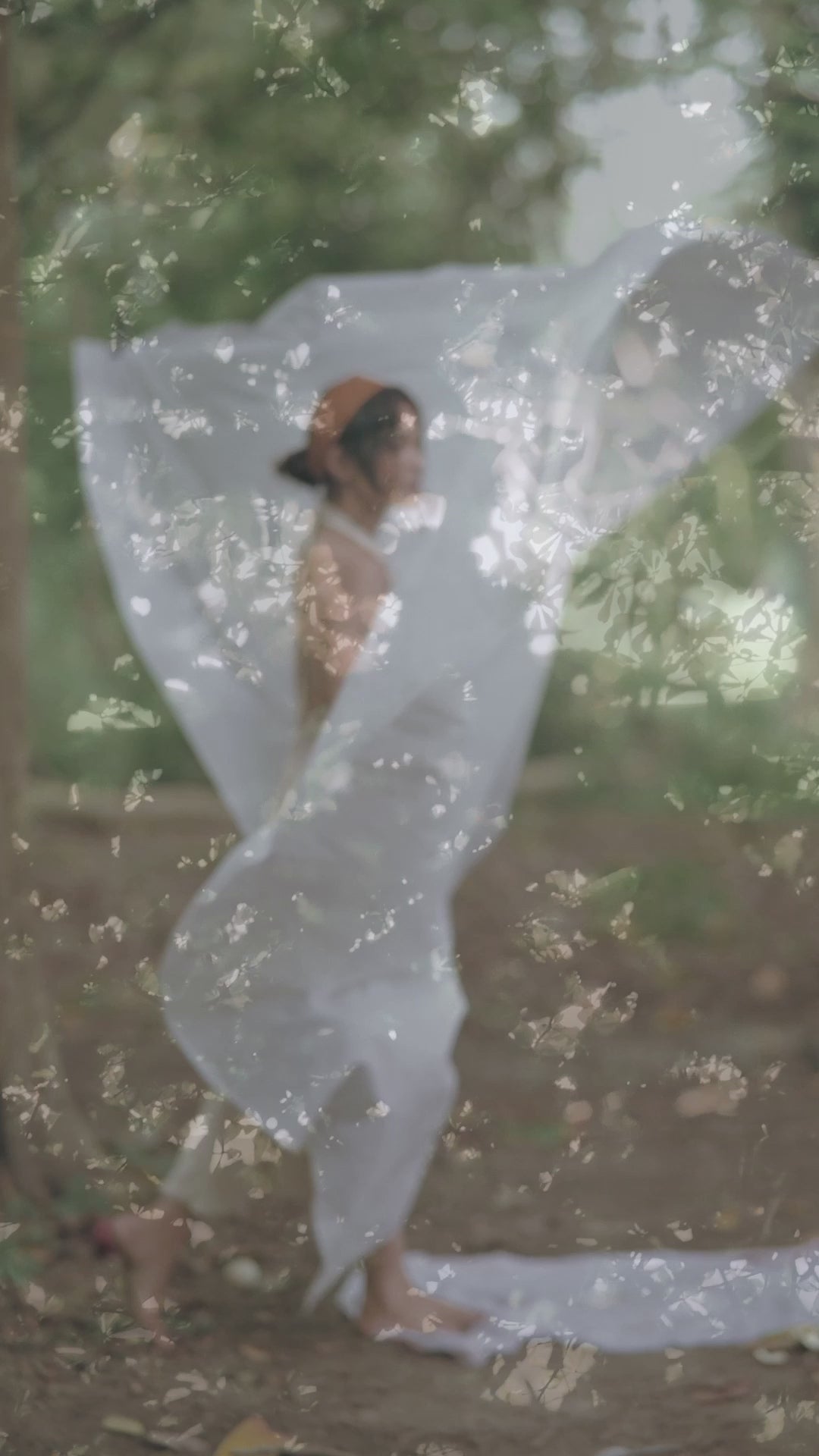 Video of the Aadhya Maxi Dress in printed cotton, showing the drape and full-length flow