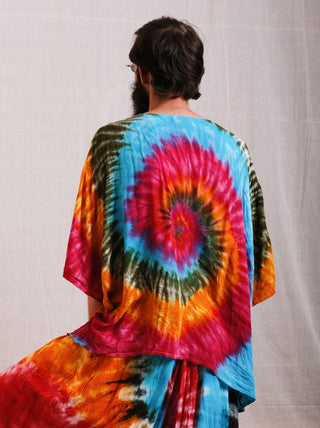 Rainbow Tie - dye T-shirt - Crystal Heal