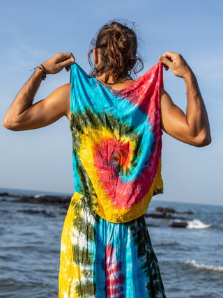 Rainbow Tie - dye Vest - Crystal Heal