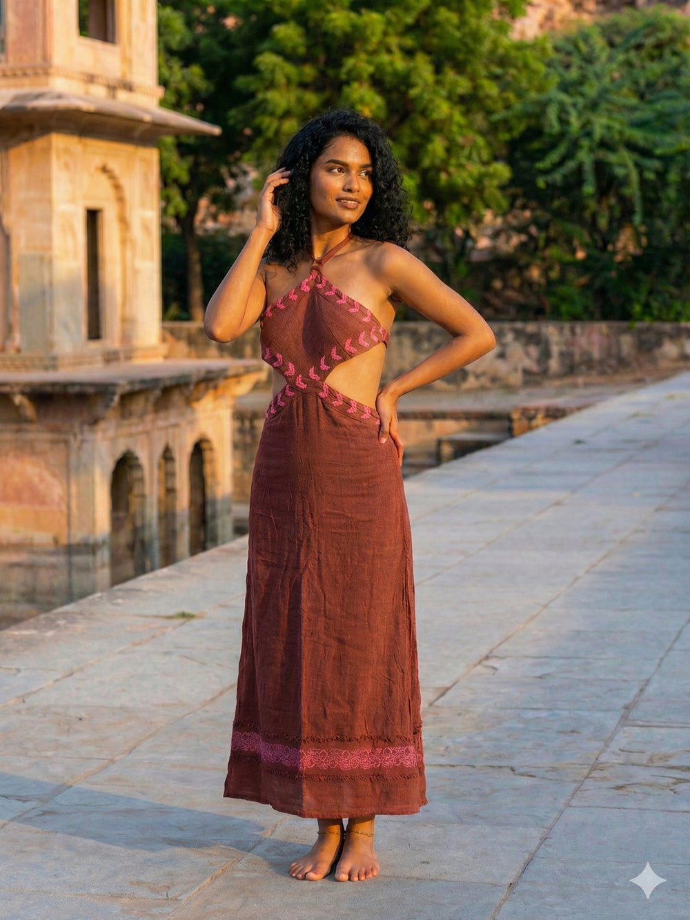 Aadhya Maxi Dress - Crystal Heal