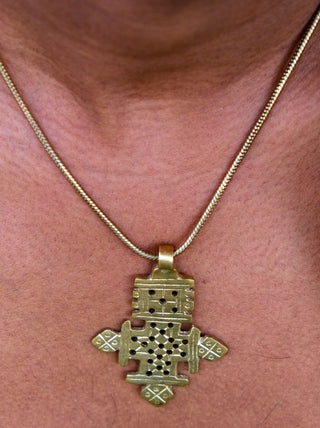 Axum Cross Necklace - Crystal Heal