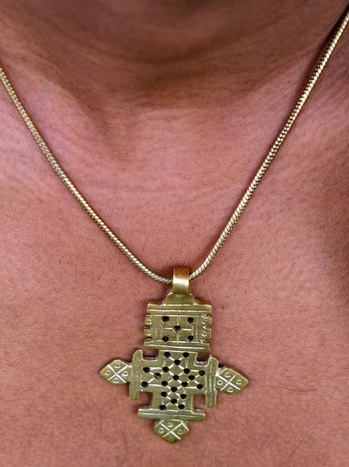 Axum Cross Necklace - Crystal Heal