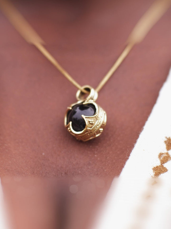 Gold Snitch Necklace - Crystal Heal