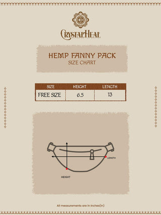Hemp Fanny Pack - Crystal Heal