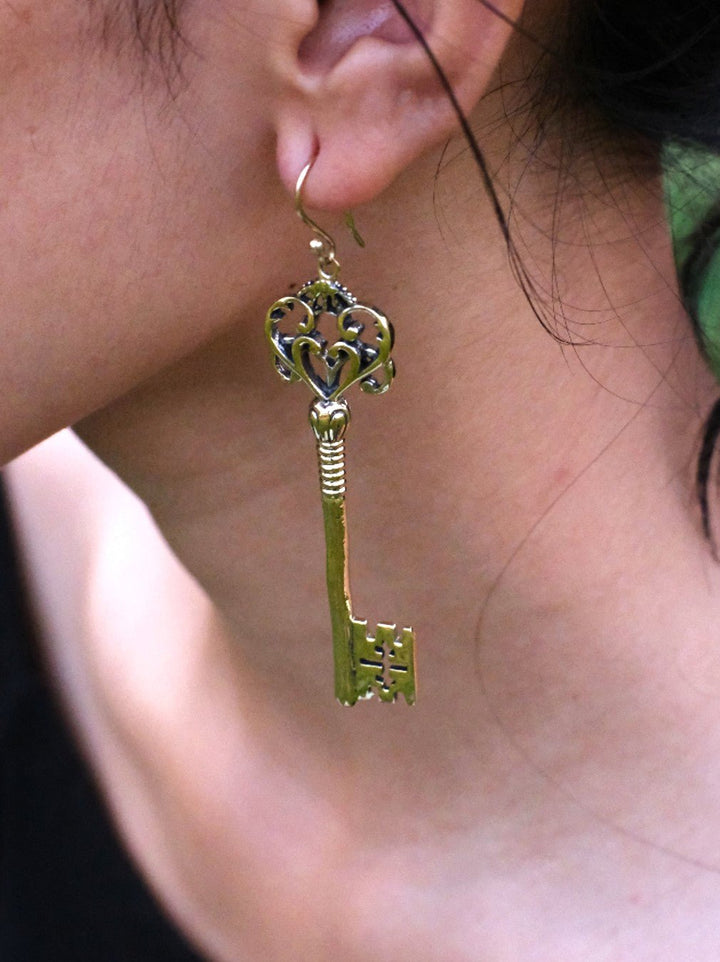 Key Earrings - Crystal Heal