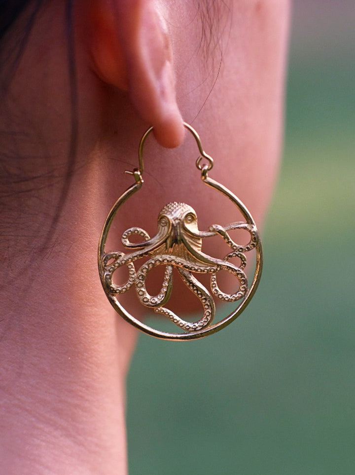 Octopus Earrings - Crystal Heal